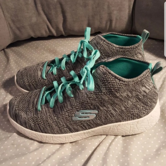 skechers burst divergent high top boots